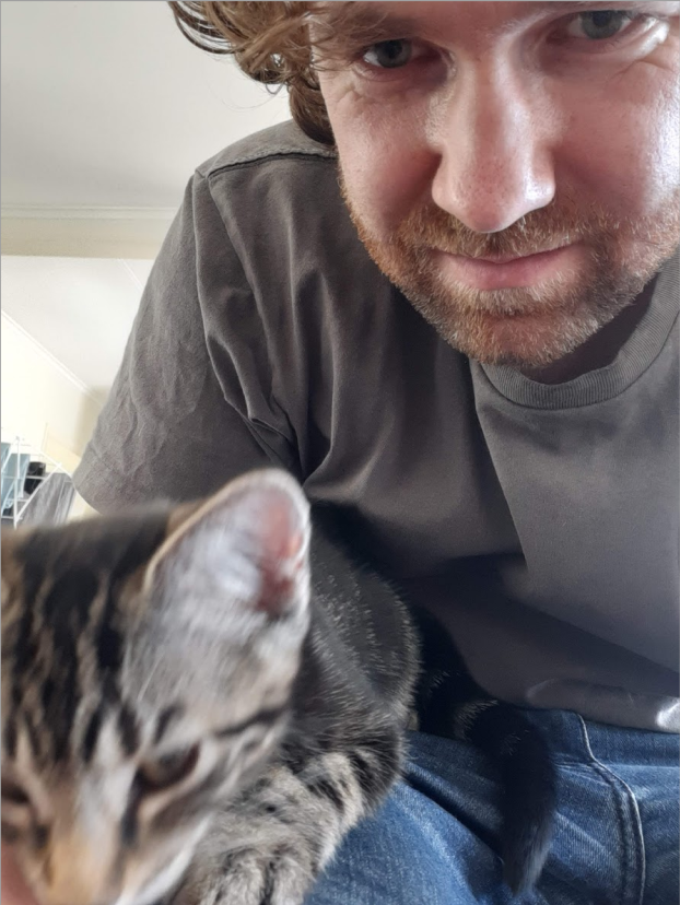 Steven Gibbs with Tiger the third.